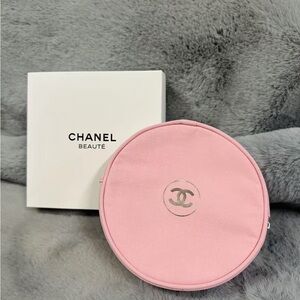 CHANEL Pink Cosmetic Pouch